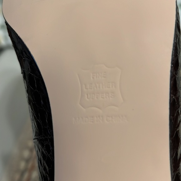 Ros Hommerson Snake Print Leather in Size 12 - Picture 5 of 8